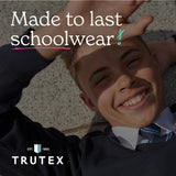 Trutex Basics Girls White School Shirts, Multipack – Short Sleeve Revere Collar Easy Iron Cotton-Rich Regular Fit School Blouses (2 Pack)