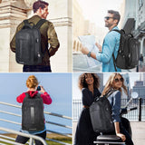 Laptop Backpack, Anti-Theft Business Travel Work Computer Rucksack with USB Charging Port, Large Lightweight College High School Bag for Boy Men Women