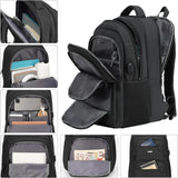 Paude Laptop Backpack,School Backpack Large Bookbag for High School College Students,Black Backpack for Men Office Business,Waterproof