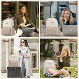 LOVEVOOK Laptop Backpack for Women with Pouch Pocket for Large Capacity Cup,15.6 Inch Backpack Womens Travel Backpack, Waterproof Laptop Computer Bag for Work Business Backpack College Teacher