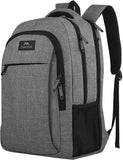 MATEIN Travel Laptop Backpack, Work Bag Lightweight Laptop Bag, Grey | Anti Theft Business Backpack, Water Resistant School Rucksack Gift for Men and Women