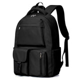 HYC00 School Backpack Womens, Causal Travel School Bags 14 Inch Laptop Backpack Rucksack Bag for Women Teenage Girls Boys Lightweight College Rucksack Water Resistant Bookbag Work Daypack, Black