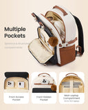 LOVEVOOK School Bags for Teen Girls, 15.6 Inch Work Laptop Backpack | Large Capacity Work Bags for Women, Lightweight Rucksack Bag for Uni, College, Middle & High School, Gift for Girls