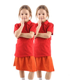 WOOD QUAIL 2 Pack Girls’ Polo Shirts – School Uniform Tops for Kids (Short or Long Sleeve, Ages 4–12)