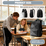 VECAVE School Backpack Womens Men Rucksack School Book Bags for Girls Boys | Water Resistant Lightweight Cute College Secondary High Bookbags for Teenage Travel Laptop Work Back Pack Casual Daypack