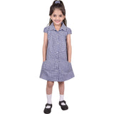 A2Z 4 Kids Girls School Uniform Pleated Gingham Checked Summer Dress with Bobble Age 3 4 5 6 7 8 9 10 11 12 13 14 Years