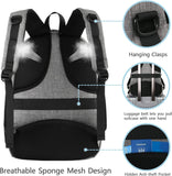 MATEIN Travel Laptop Backpack, Work Bag Lightweight Laptop Bag, Grey | Anti Theft Business Backpack, Water Resistant School Rucksack Gift for Men and Women