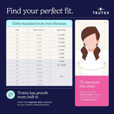 Trutex Basics Girls White School Shirts, Multipack (2 Pack)