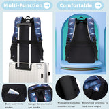 Bansusu Galaxy-Print Backpack Rucksack for Boys Middle-School Elementary Bookbag