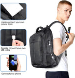Laptop Backpack, Anti-Theft Business Travel Work Computer Rucksack with USB Charging Port, Large Lightweight College High School Bag for Boy Men Women