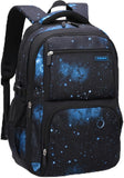 Bansusu Galaxy-Print Backpack Rucksack for Boys Middle-School Elementary Bookbag