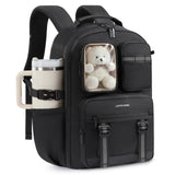 LOVEVOOK Cute School Backpack for Girls Ages 7-16, Bookbag with Plush Bear & Clear Display Pocket, Fits 15.6 Inch Laptop & 40oz Tumbler, Back to School Backpack for Elementary & Middle School