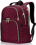 Backpack Women, 15.6 Inch School Backpack Girls Teenager, Laptop Backpack Stylish Daypack Waterproof for School, Uni, Travel, Work, Black