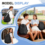 School Backpack School Bag for Teenage Girls Boys College Rucksack Lightweight Schoolbag Casual Backpack Dayback Women Bookbag College Waterproof 14 Inch Laptop Backpacks,C2-Black