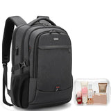 DUSLANG Travel Laptop Backpack, Work Bag Laptop Bag with USB Charging Port, Anti Theft Business Backpack, College School Rucksack for Men and Women, Fits 17 Inch, Black