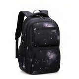 Bansusu Galaxy-Print Backpack Rucksack for Boys Middle-School Elementary Bookbag