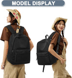 School Backpack Womens Secondary School Bag for Girls Boys Teenage College Rucksack Bag for Women Lightweight Casual Daypacks Bookbag Waterproof 14 inch Laptop Backpack Work Travel,A1-Black