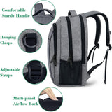 MATEIN Travel Laptop Backpack, Work Bag Lightweight Laptop Bag, Grey | Anti Theft Business Backpack, Water Resistant School Rucksack Gift for Men and Women