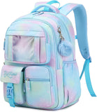 School Backpack for Girls, Cute Kawaii School Bags for Primary Secondary Students, Kids Large Capacity Bookbag with Clear Window Ita Bag