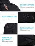 School Backpack Men Women,20L Black Rucksack School Bag for 15.6" Laptop | Capacity 20L,Lightweight,Water Resistant,10 Pockets,Thicken Straps,Anti Theft Back Pocket for School Travel Work