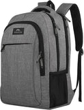 MATEIN Travel Laptop Backpack, Work Bag Lightweight Laptop Bag, Grey | Anti Theft Business Backpack, Water Resistant School Rucksack Gift for Men and Women