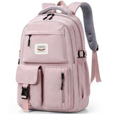 FIORETTO Lightweight School Backpack Womens, Cute School Bag for Teenager Girls, 15.6 Laptop Rucksack Backpack for School Casual Daypacks Travel Backpack for College Work Green 25L
