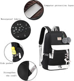 Asge Girls Backpack School Bags for Girls Nylon Waterproof College Rucksack Fashion Casual Daypack Women Bookbag Boys Schoolbag Teenagers Durable Unisex Student Backpacks