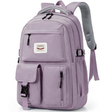 FIORETTO Lightweight School Backpack Womens, Cute School Bag for Teenager Girls, 15.6 Laptop Rucksack Backpack for School Casual Daypacks Travel Backpack for College Work Green 25L