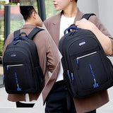 School Backpack for Boys, School Bag with Laptop Compartment, Reflective Teenagers, Large Waterproof Backpack, Stripes, Organisational Talent for School, Hiking, Travel, Business