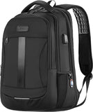 Laptop Backpack, Anti-Theft Business Travel Work Computer Rucksack with USB Charging Port, Large Lightweight College High School Bag for Boy Men Women