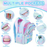 School Backpack for Girls, Cute Kawaii School Bags for Primary Secondary Students, Kids Large Capacity Bookbag with Clear Window Ita Bag
