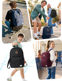 School Backpack, 15.6 Inch Classic Lightweight Water-Resistant Rucksack Backpack for Men Women Teens Girls Boys Kids to School, College, Travel, Work