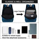 SUPACOOL Casual Laptop Backpack for Men and Women, Backpack for College, USB Charging Port, Lightweight Back Pack