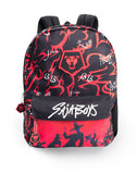 KPop Demon Hunters Huntrix Girls Pink Backpack | Cartoon Character School Bag with Zipper Closure | HUNTRIX Streetwear Rucksack for Kids | K-Pop Demon Hunters Merch