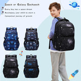 Bansusu Galaxy-Print Backpack Rucksack for Boys Middle-School Elementary Bookbag