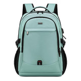 DUSLANG Travel Laptop Backpack, Work Bag Laptop Bag with USB Charging Port, Anti Theft Business Backpack, College School Rucksack for Men and Women, Fits 17 Inch, Black