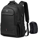 DUSLANG Travel Laptop Backpack, Work Bag Laptop Bag with USB Charging Port, Anti Theft Business Backpack, College School Rucksack for Men and Women, Fits 17 Inch, Black
