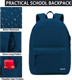 SUPACOOL Casual Laptop Backpack for Men and Women, Backpack for College, USB Charging Port, Lightweight Back Pack