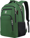 KASIBON Laptop Backpack for Men, Anti-Theft Travel Backpack Business | Water Resistant Work Rucksack for 15.6 Inch Laptop, Large School Bag with Padded Shoulder Straps & Side Bottle Pockets