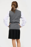 Nawal's Girls Knitted Tank Top V Neck Sleeveless Jumper School Uniform Smart & Comfortable
