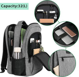 MATEIN Travel Laptop Backpack, Work Bag Lightweight Laptop Bag, Grey | Anti Theft Business Backpack, Water Resistant School Rucksack Gift for Men and Women