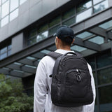 Amazon Basics 15.6-Inch Laptop Backpack, Water Resistant Rucksack for Business Travel, Work or School, Padded Shoulder Straps, Black