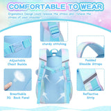 School Backpack for Girls, Cute Kawaii School Bags for Primary Secondary Students, Kids Large Capacity Bookbag with Clear Window Ita Bag