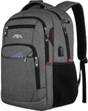 School Backpack Boys / Girls / Teenagers, Backpack School, Laptop Backpack for Men / Women, Daypacks Business Backpack with USB, Charcoal, 15,6 Zoll, Rucksack