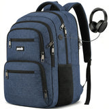 Paude Laptop Backpack,School Backpack Large Bookbag for High School College Students,Black Backpack for Men Office Business,Waterproof