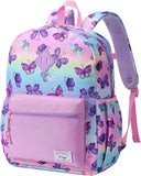 Kids Backpack for Boys Girls, 13L Lightweight Water-Resistant Primary School Bag for Year 1-3 Ages 6-9, Fits A4 Folder, with Chest Strap & Water Bottle Holders, H: 38 cm