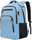 KASIBON Laptop Backpack for Men, Anti-Theft Travel Backpack Business | Water Resistant Work Rucksack for 15.6 Inch Laptop, Large School Bag with Padded Shoulder Straps & Side Bottle Pockets