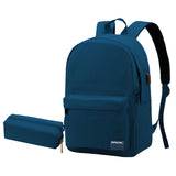 SUPACOOL Casual Laptop Backpack for Men and Women, Backpack for College, USB Charging Port, Lightweight Back Pack