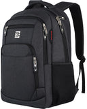 KASIBON Laptop Backpack for Men, Anti-Theft Travel Backpack Business | Water Resistant Work Rucksack for 15.6 Inch Laptop, Large School Bag with Padded Shoulder Straps & Side Bottle Pockets