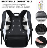 KASIBON Laptop Backpack for Men, Anti-Theft Travel Backpack Business | Water Resistant Work Rucksack for 15.6 Inch Laptop, Large School Bag with Padded Shoulder Straps & Side Bottle Pockets